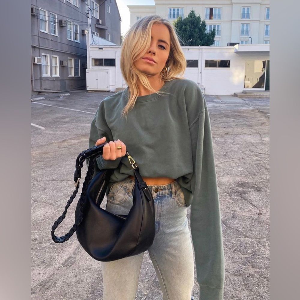 Jules Kae | NWT Zola Half Moon Vegan Leather Bag Black NWT